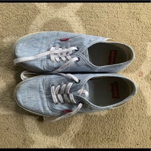 Levi’s blue denim sneakers